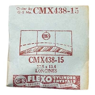 Germanow-Simon Mach (GS) CMX438-15 Watch Crystal 27.5X13.4 Part Longines