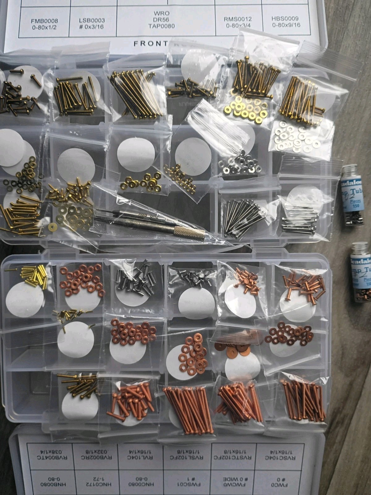 Jewelry Fastener Assortment Micro Starter Kit Cold Connection Watch Repair DIY