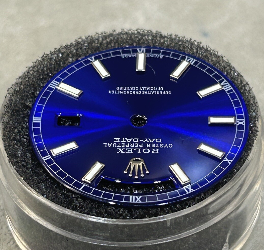 Rolex Quickset President Custom Blue Lume Index Dial For 18239 118239 118209