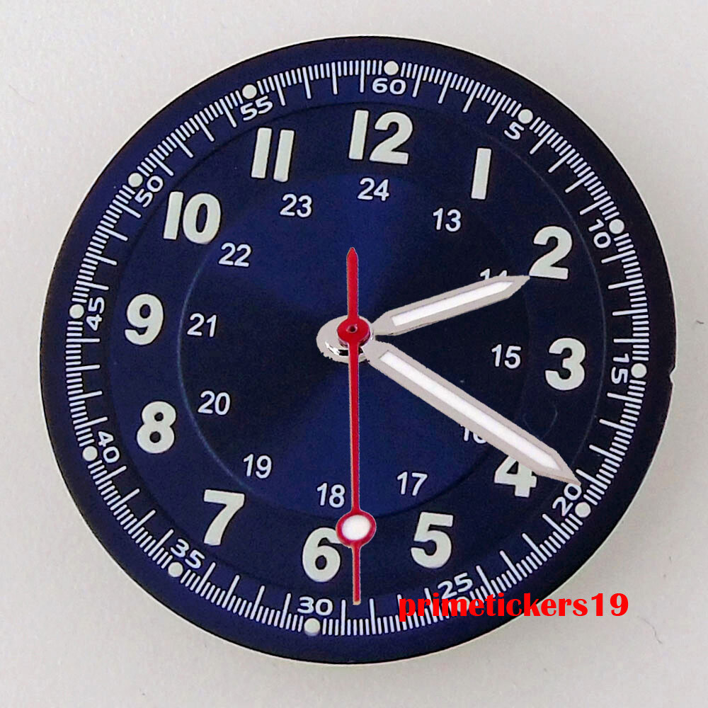 29mm Multicolor Watch Dial Hands Set Luminous Fit NH35 NH36 ETA2824 PT5000 Movt