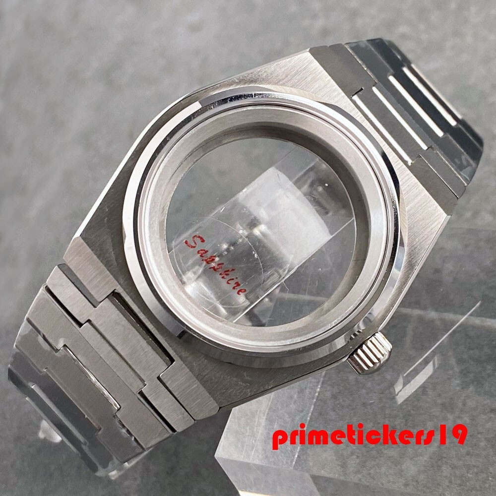 Sapphire 40mm NH35 Watch Case Band+Inner Ring Fit for Prx Super Player Mod Parts