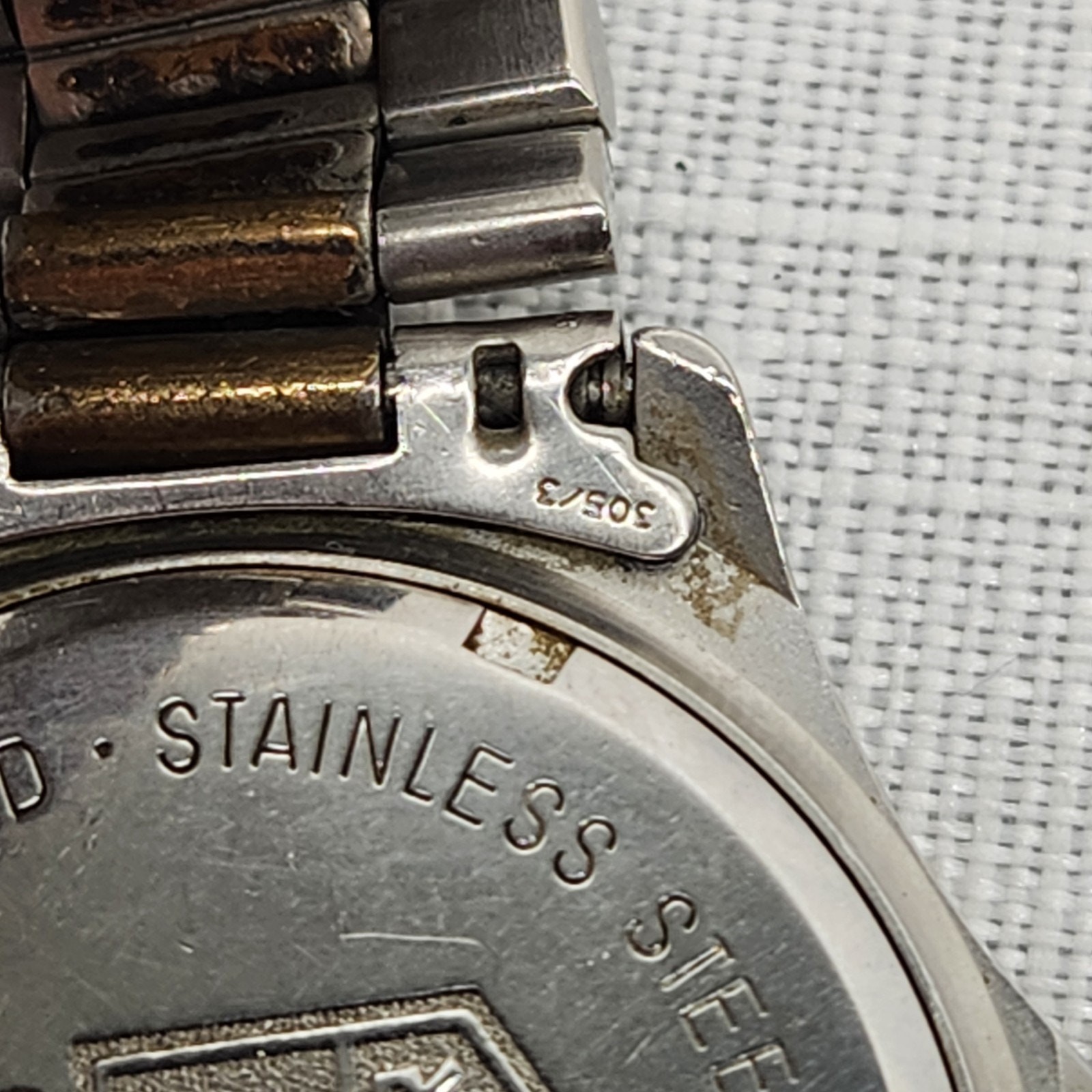 Tag Heuer Watch FOR PARTS 964.013 Gold and Silver Tone NOT WORKING