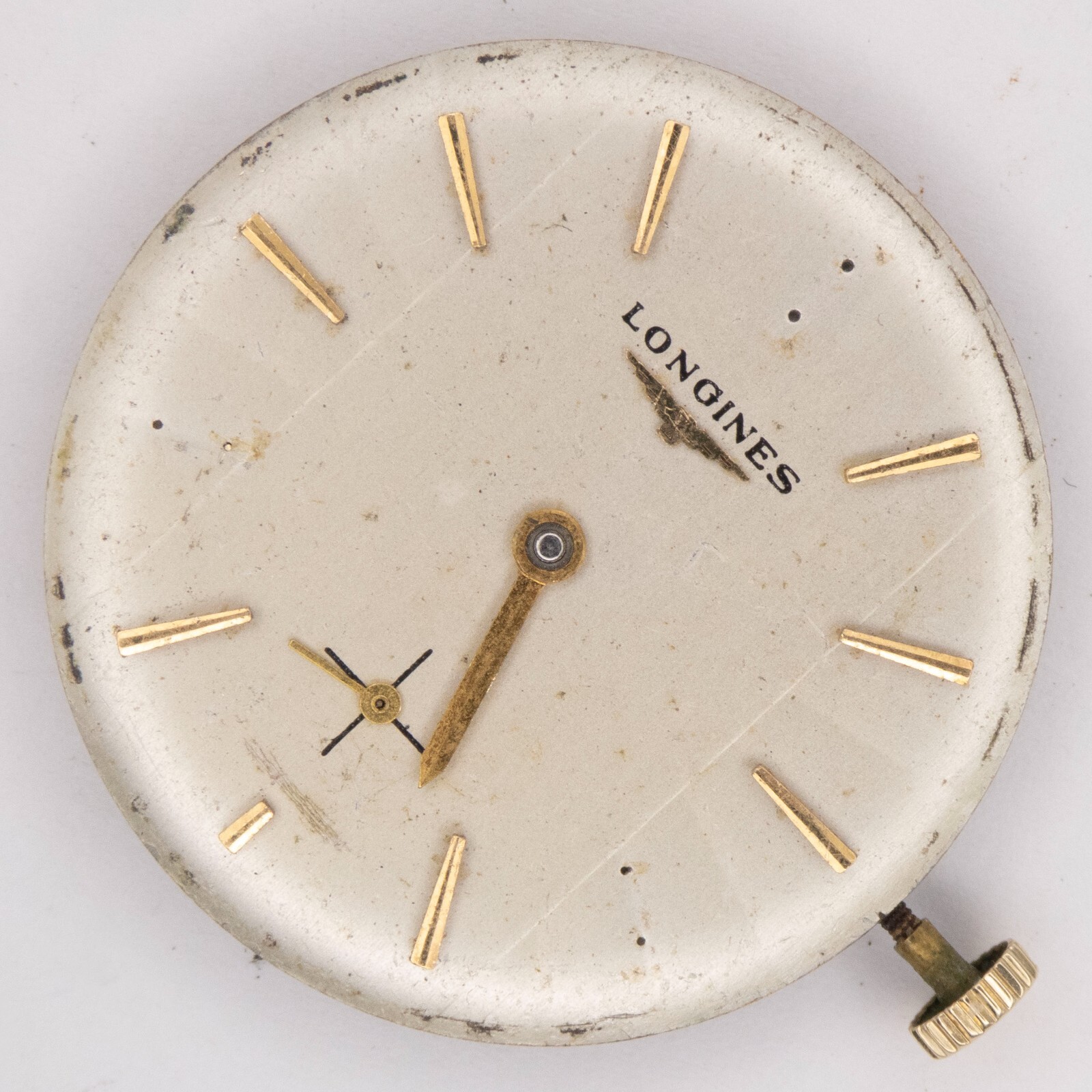 Vintage Longines Caliber 370 17-Jewel Wristwatch Movement, Ticks a Bit