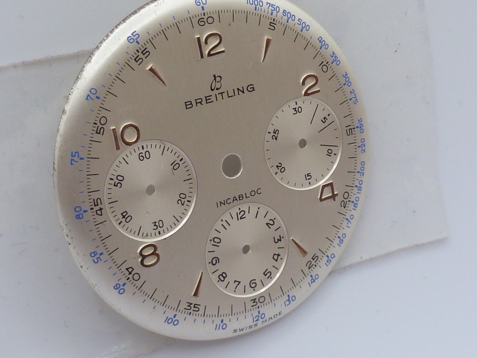 Vintage Breitling Premier Chronograph 787 dial 32,5mm Original gold index