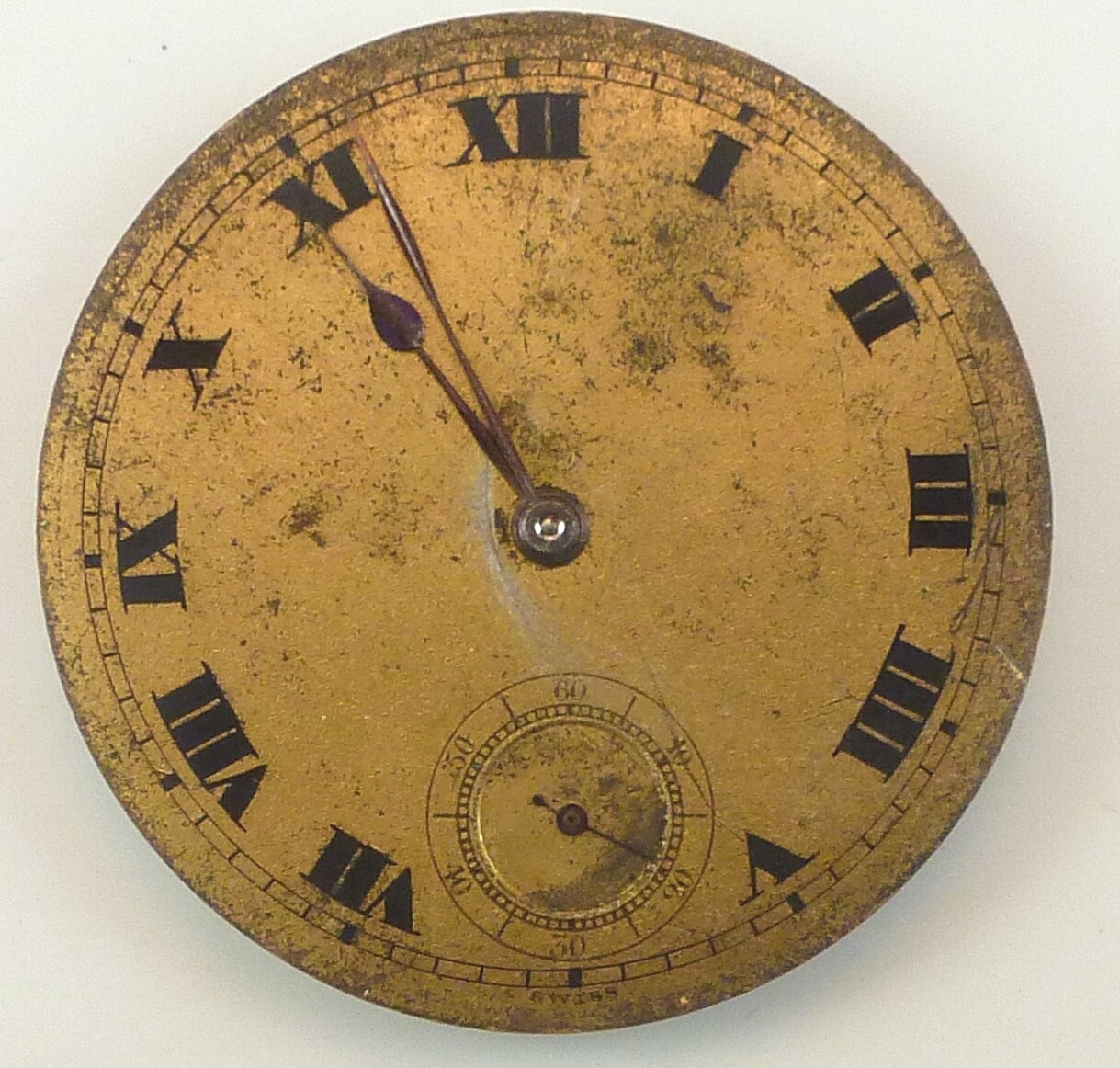 Partial W.E. Huguenin Pocket Watch Movement