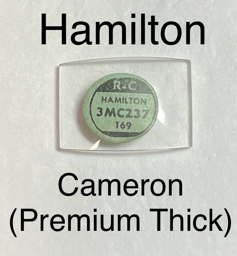NOS Vintage Premium Thick 1930s Hamilton 14K Gold Cameron Glass Watch Crystal