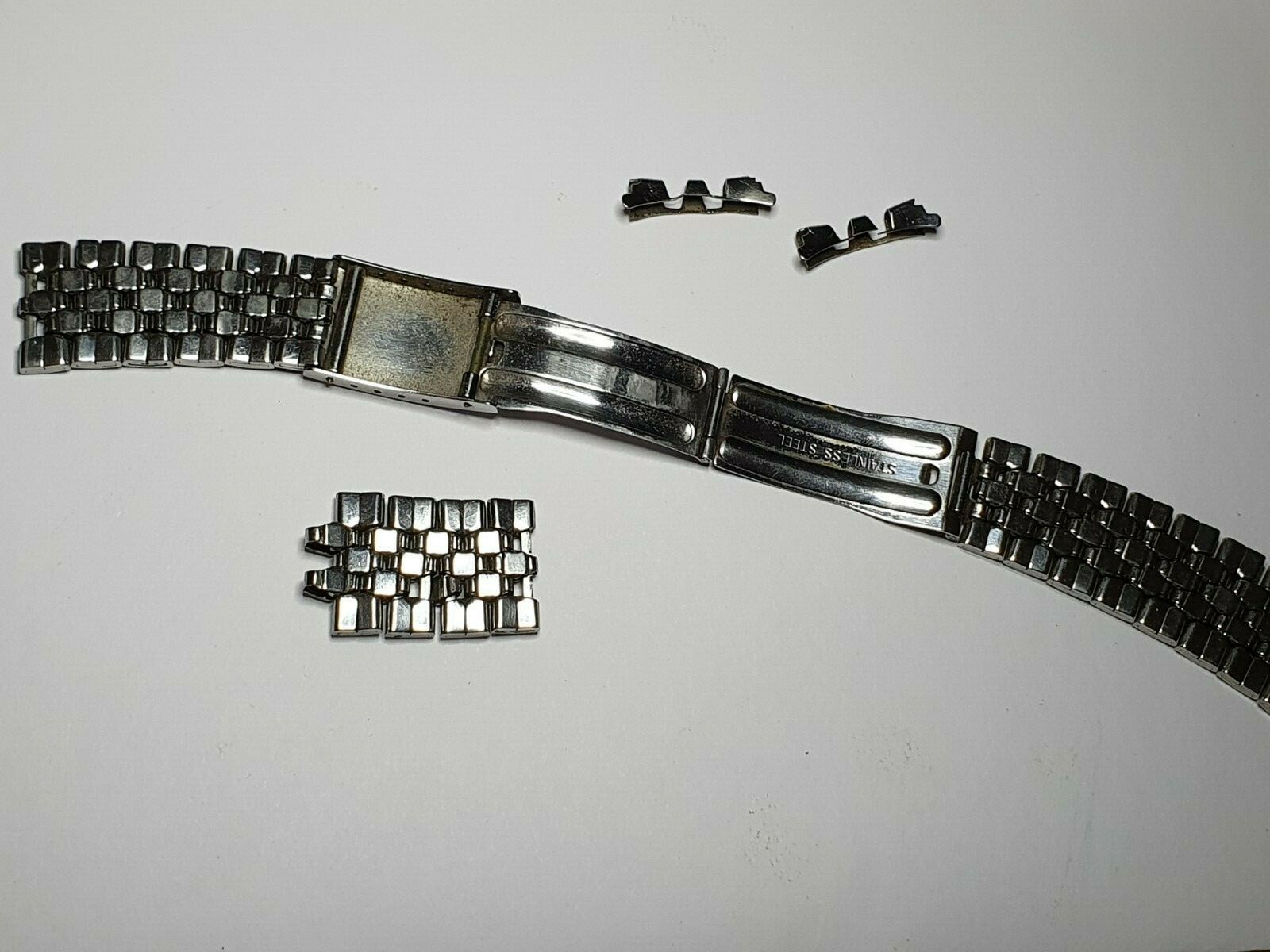 vintage ENICAR watch bracelet from Divers Enicar 18 mm lug DAMAGED