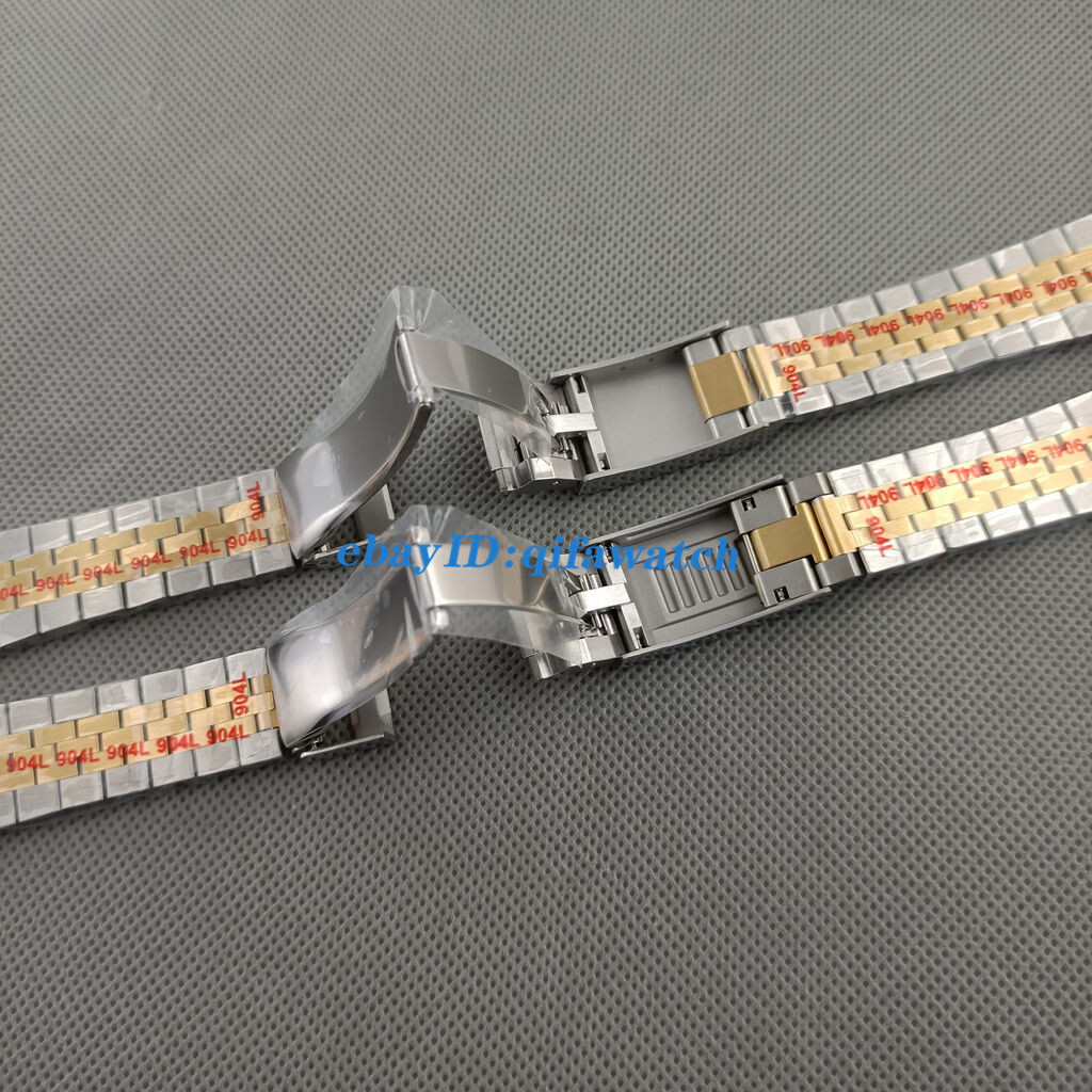 20mm silver black rose gold bracelet slide glide lock clasp steel fit 40mm watch