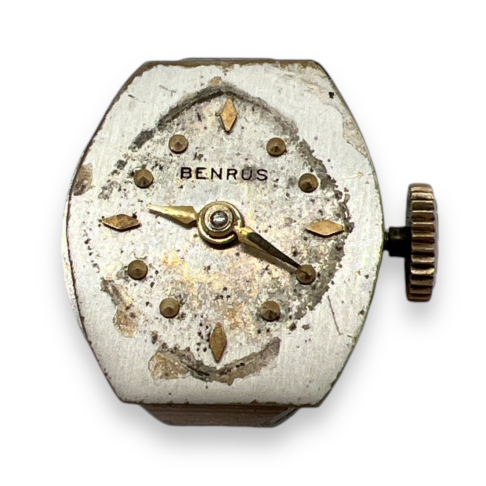 Benrus AE Watch Movement Ladies 17J VTG AE 13 AS 1012 Ligne 5 1/2 x 6 3/4 Runs