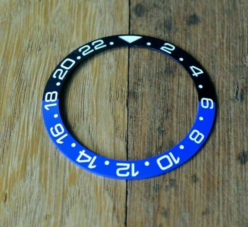 New Bezel Ceramic Insert For Rolex GMT MASTER II 16700 16710 16760 Enrgaved