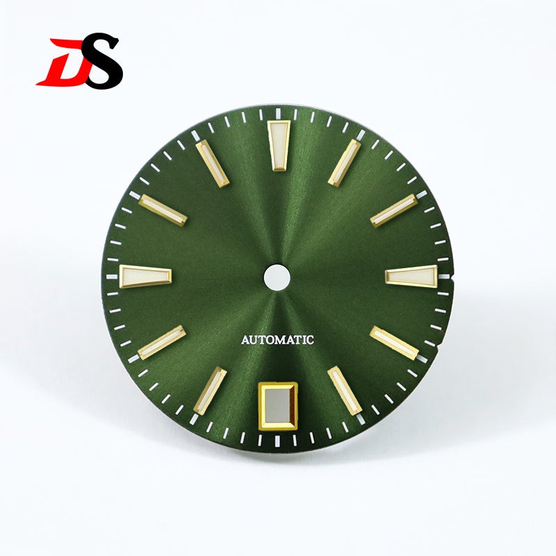 GS 28.5mm Sunburst Dial 6 O’clock Blue Lume NH35 Movement No Lume