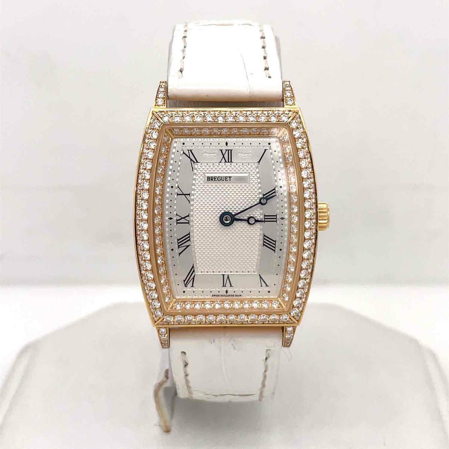 Breguet Heritage Automatic 25 mm 18k Yellow Gold Diamond Bezel Ladies Watch 8671