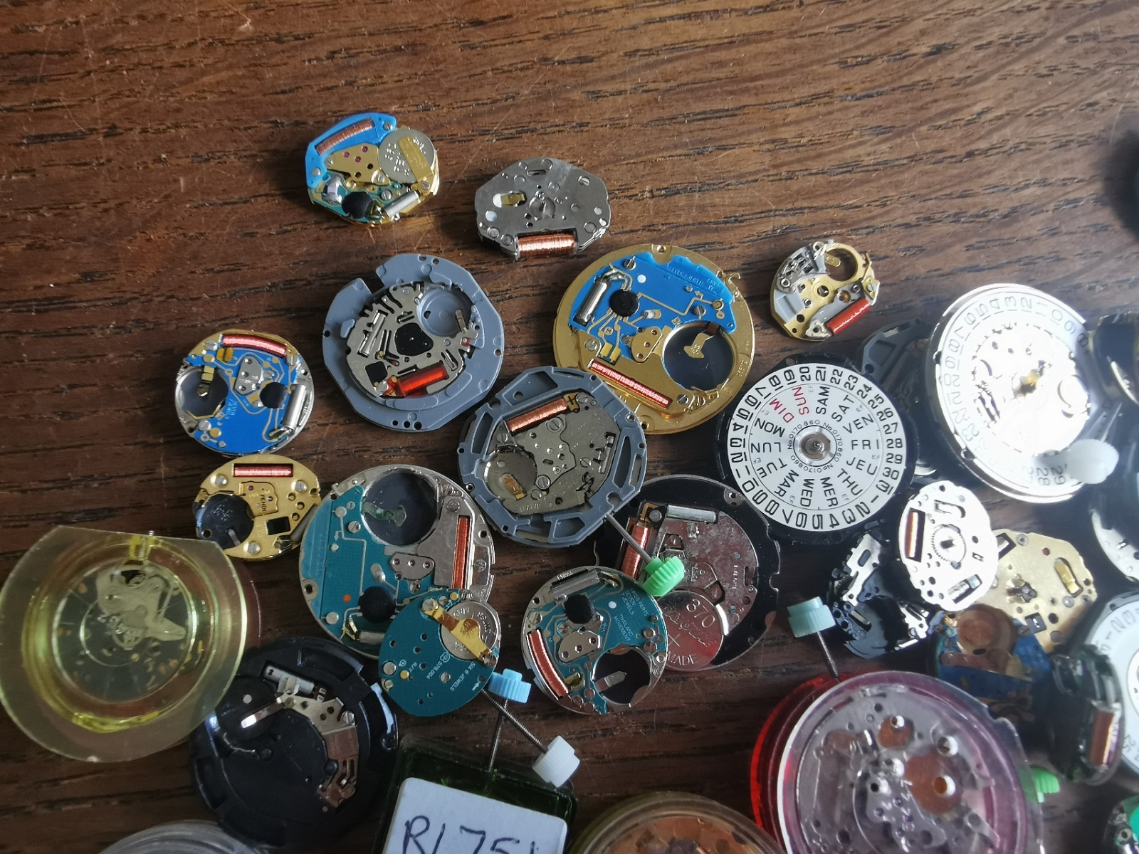 Quartz Watch Movements for Repair / Parts, Mixed Lot, Watchmaker #T335