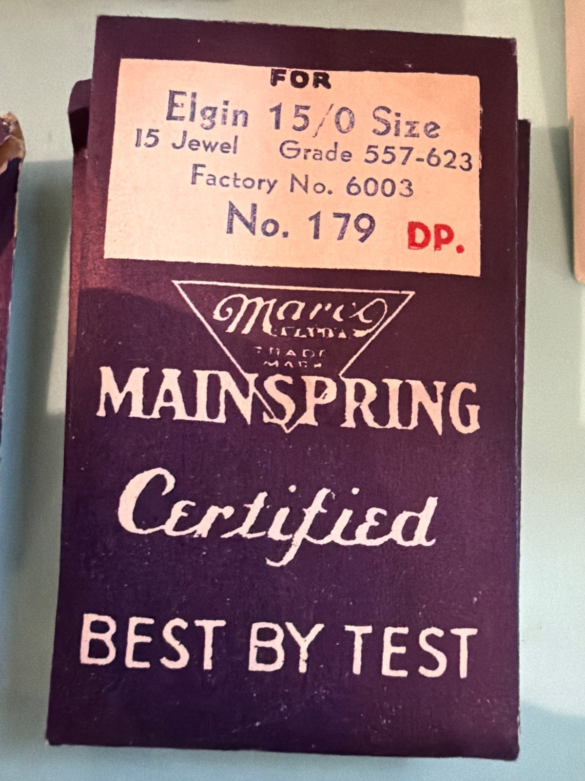 Elgin Mainspring- NOS – Various Calibers