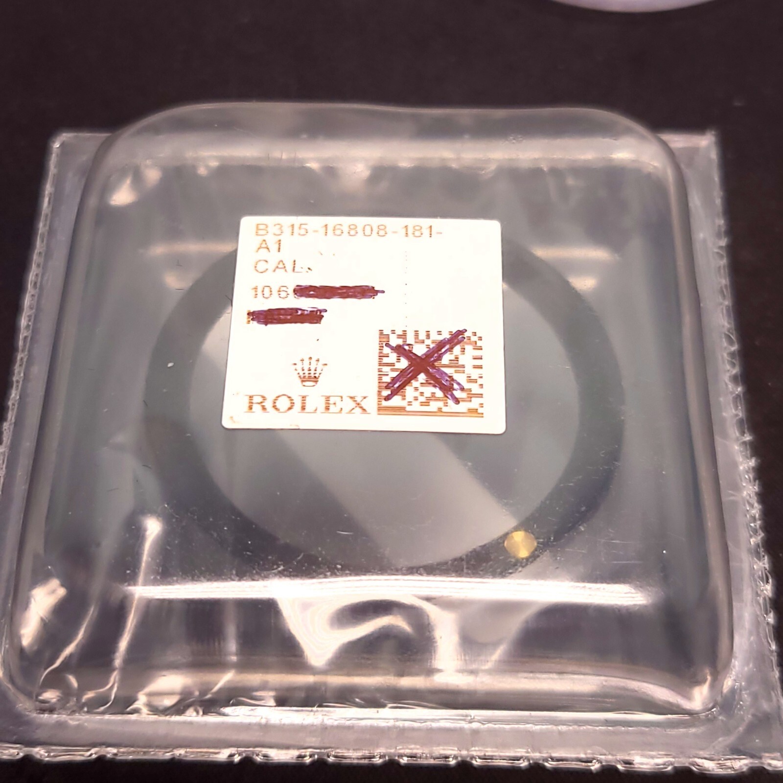 NEW SEALED GENUINE Rolex B315-16808-181-A1 Bezel Insert for Sub Case 16808