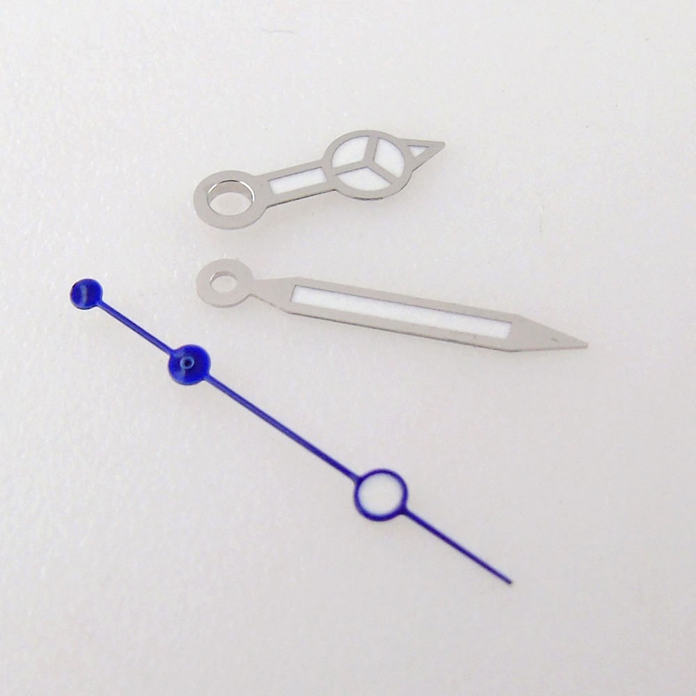 Silver Blue Green Red Watch Hand Needles Green Lume fit NH35 NH36 NH70 Movement