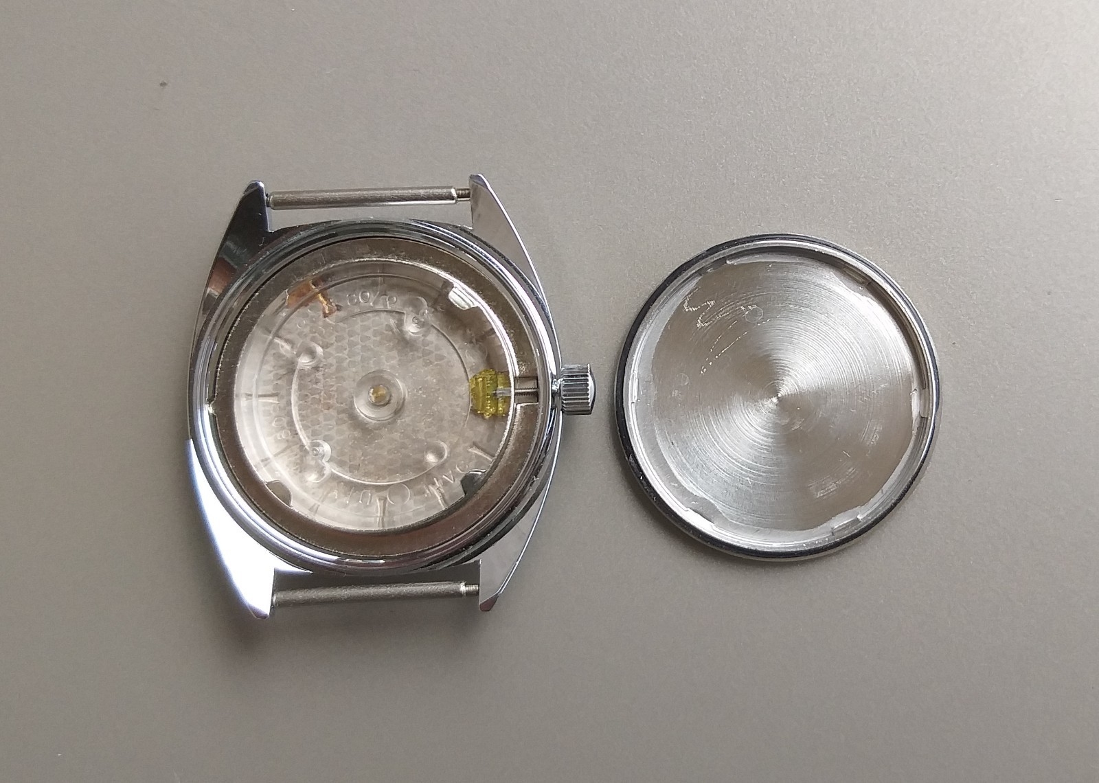 Fontainemelon FHF 974 Swiss Case and Texture Dial 1970’s 35mm NOS Part