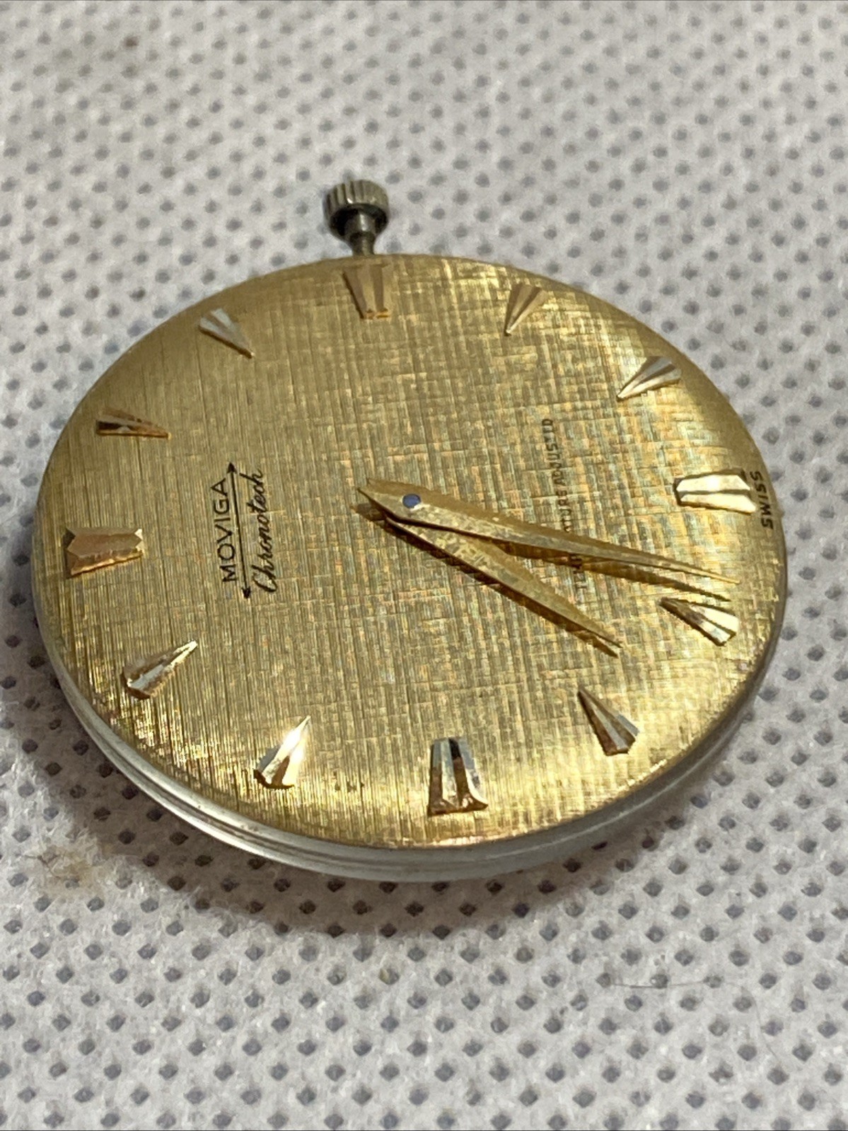 Moviga Marvin Hime Temperature Adjusted 17 Jewels Swiss Watch Movement
