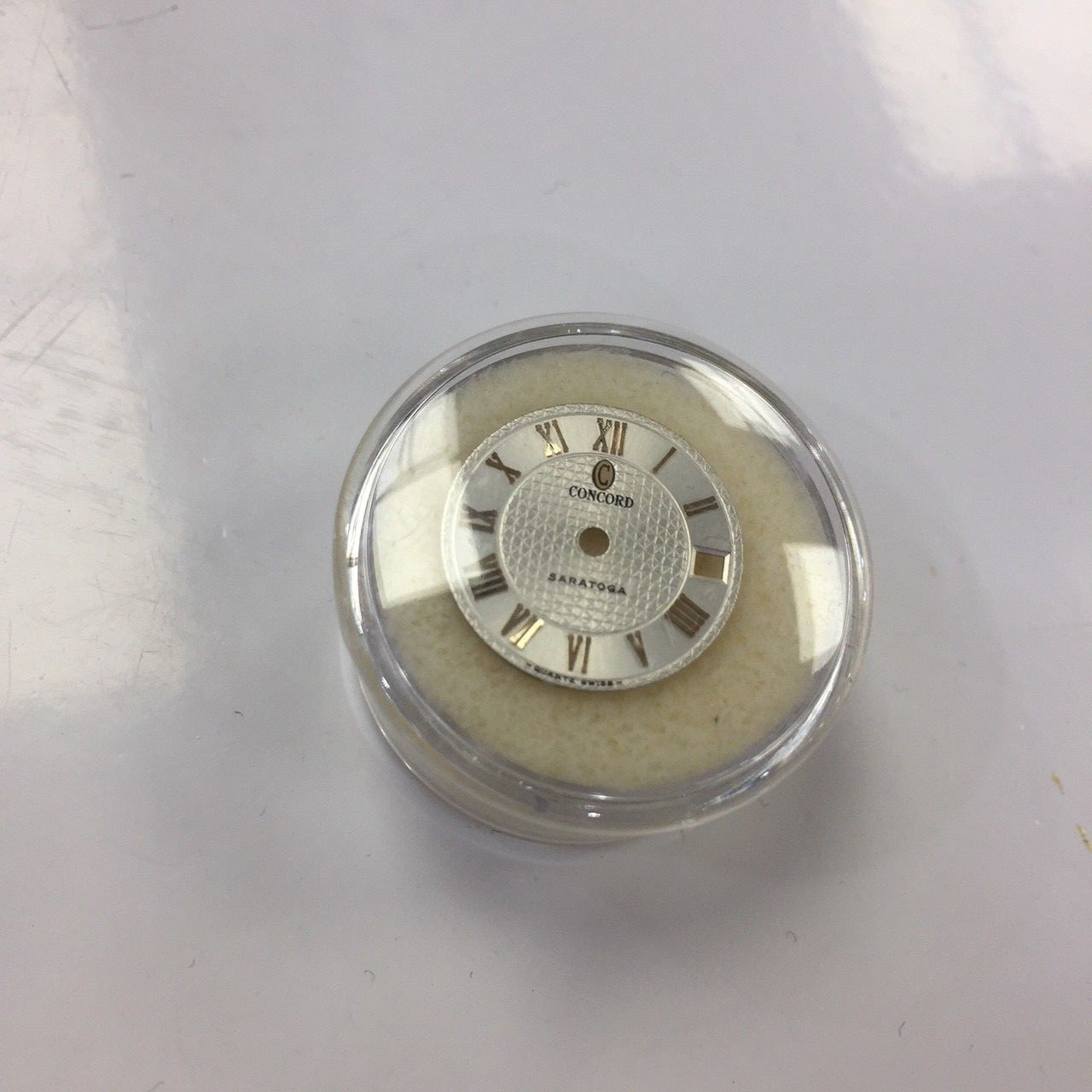 Genuine CONCORD Ladies SARATOGA Silver Dial For 18K Gold & SS Watch