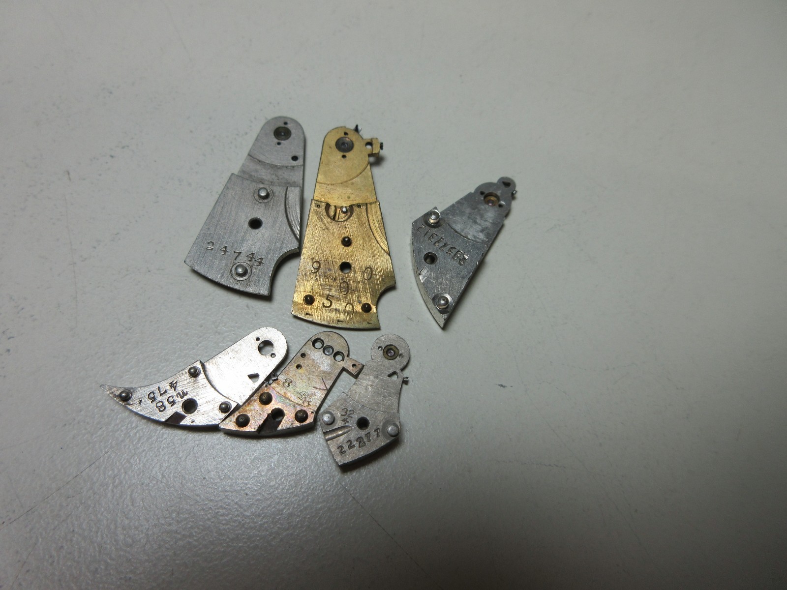 VTG LOT OF POCKET WATCH BALANCE COCKS BRIDGE WATCHMAKER REPLACEMENT PARTS #7