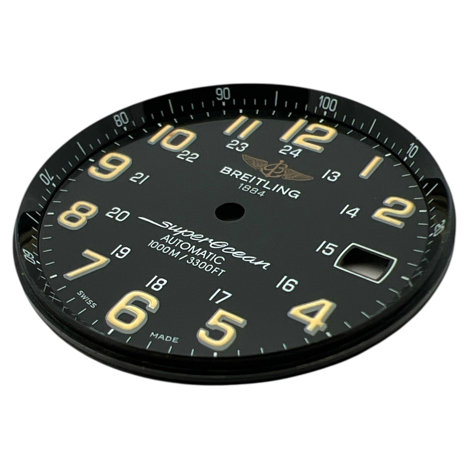 Genuine Breitling Superocean 42mm Arabic Dial Black A17360