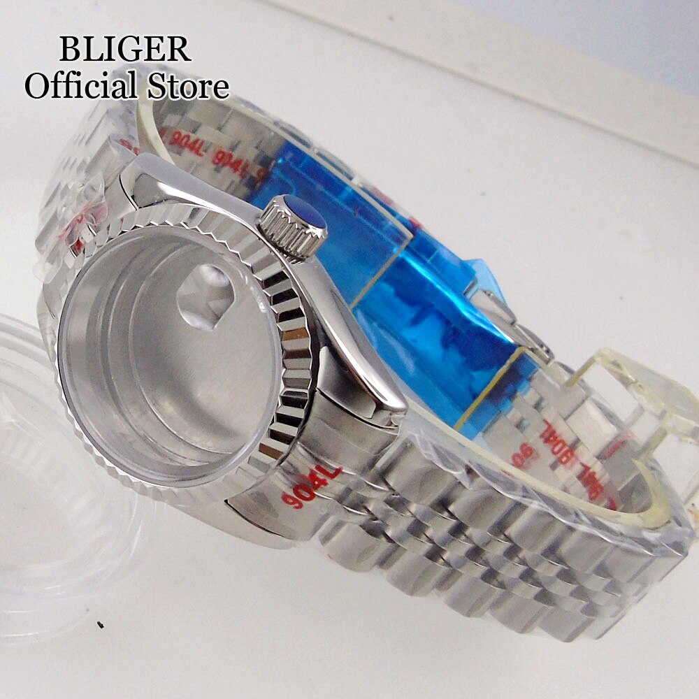 New 26mm Watch Case Fit NH05A NH06A Sapphire Crystal Rose Gold For Ladies watch