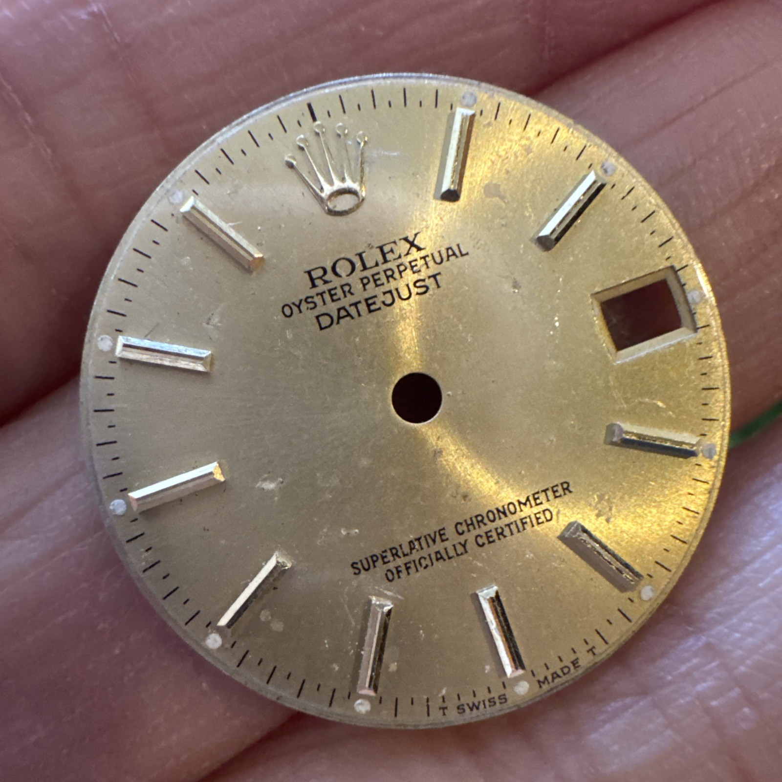 Original Rolex Ladies Champagne Datejust 68273 68278 31mm model dial (50)