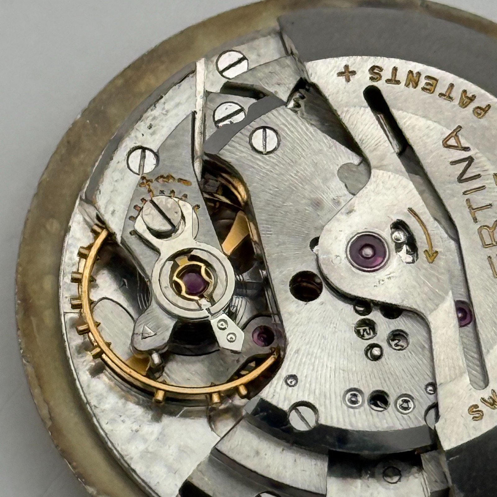 Certina 25-45 Watch Movement 23 Jewels Swiss Automatic Vintage Parts 25.9mm