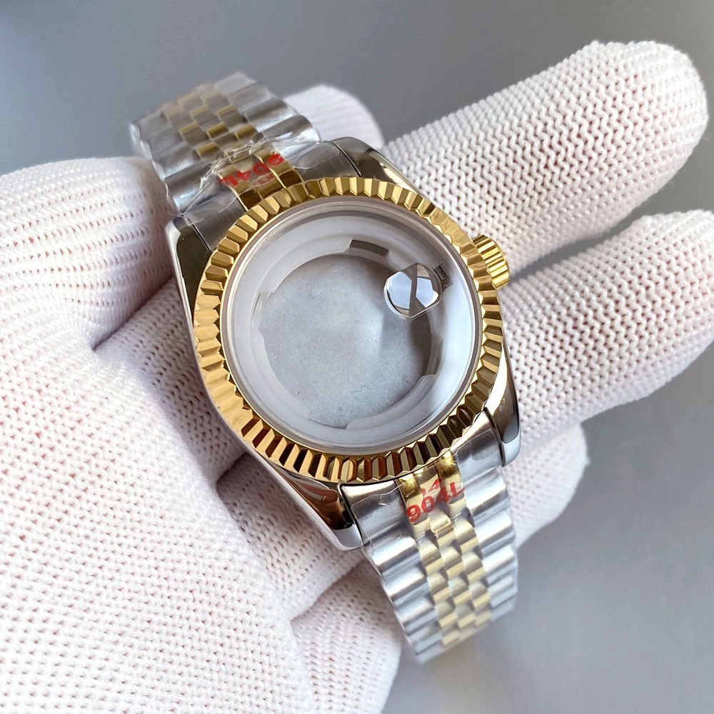 31MM Sapphire Glass Watch Case Jubilee Strap Fit NH05 NH06 Ladies’ watch case