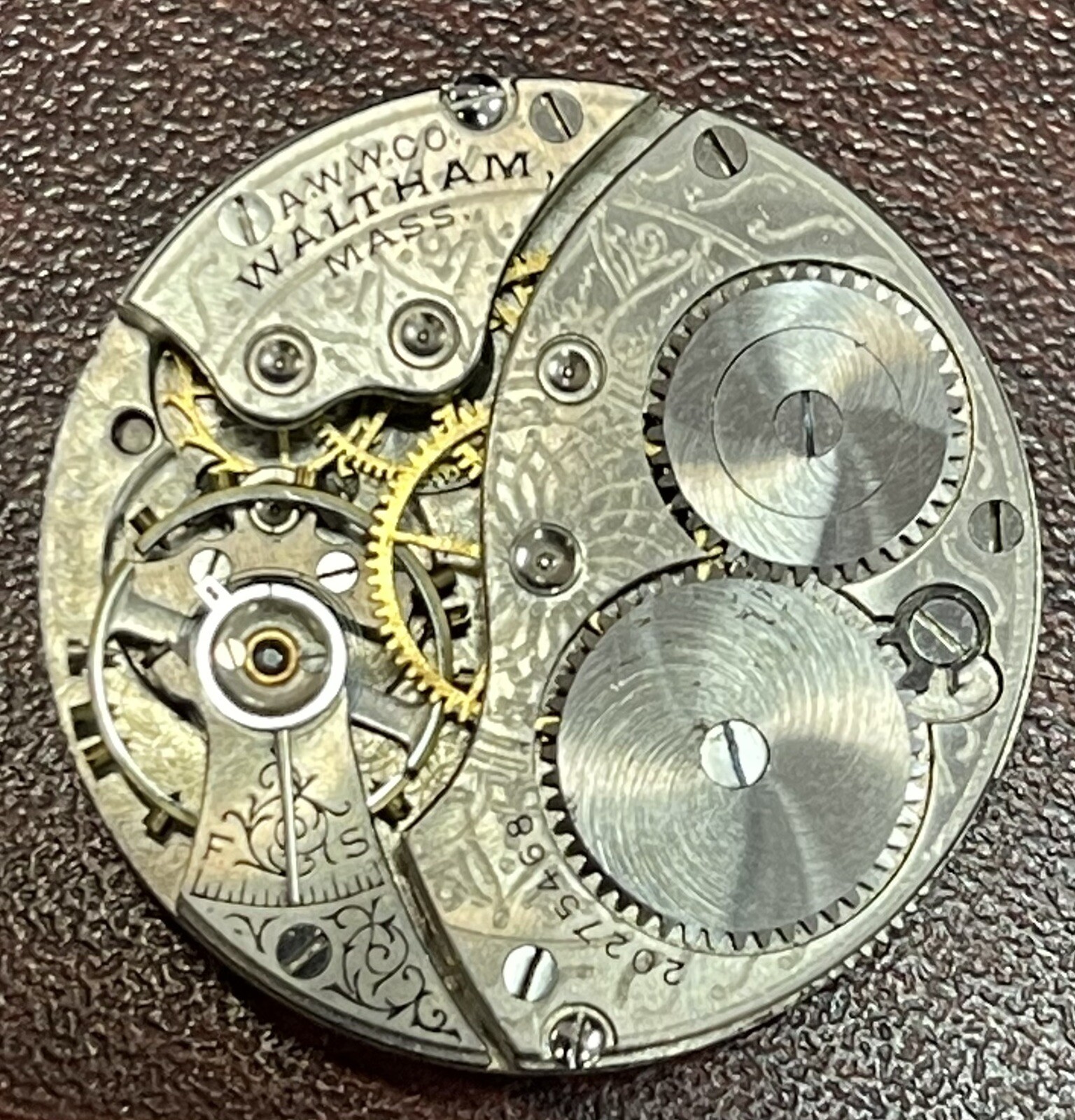 Circa 1918 Elgin Grade 286 Model 2 Movement 6s Size For Parts Or Repair..TJ221