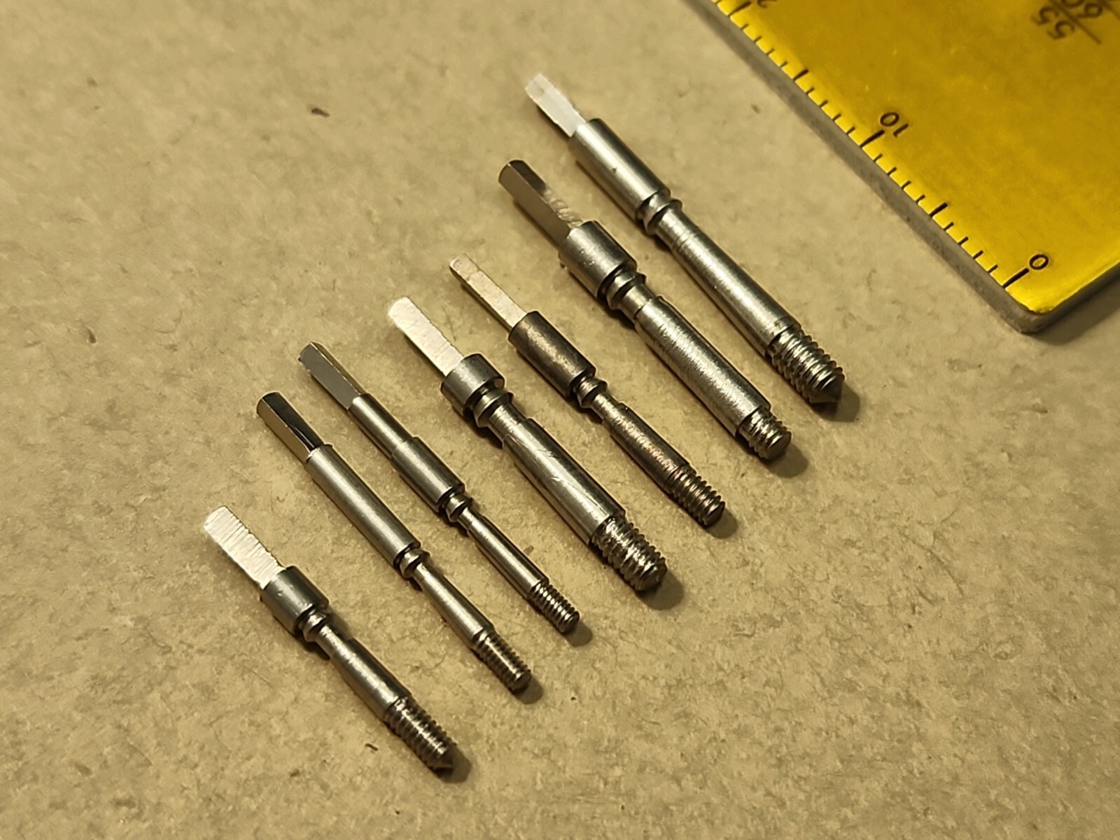 Lot Of 7 Mixed American Pocket Watch Stems