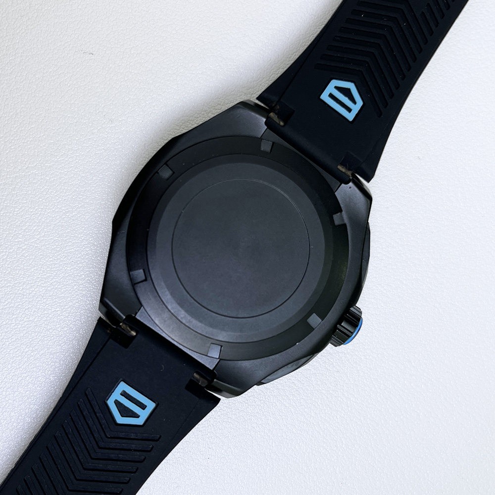 42mm Black Stainless Watch Case Mineral Glass for Vk63 Vk67 Movement Watch Parts