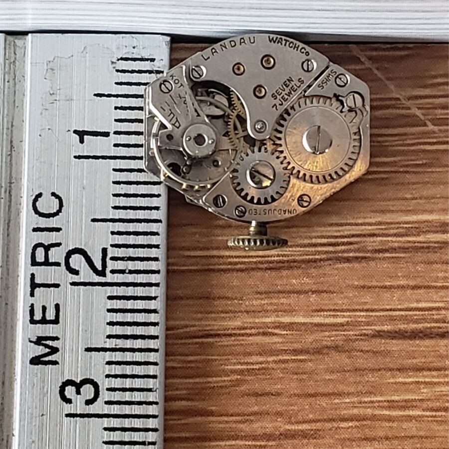 Vintage Empire Landau KOT Watch 7 Jewel Swiss Movement Anchor Case Back WP1