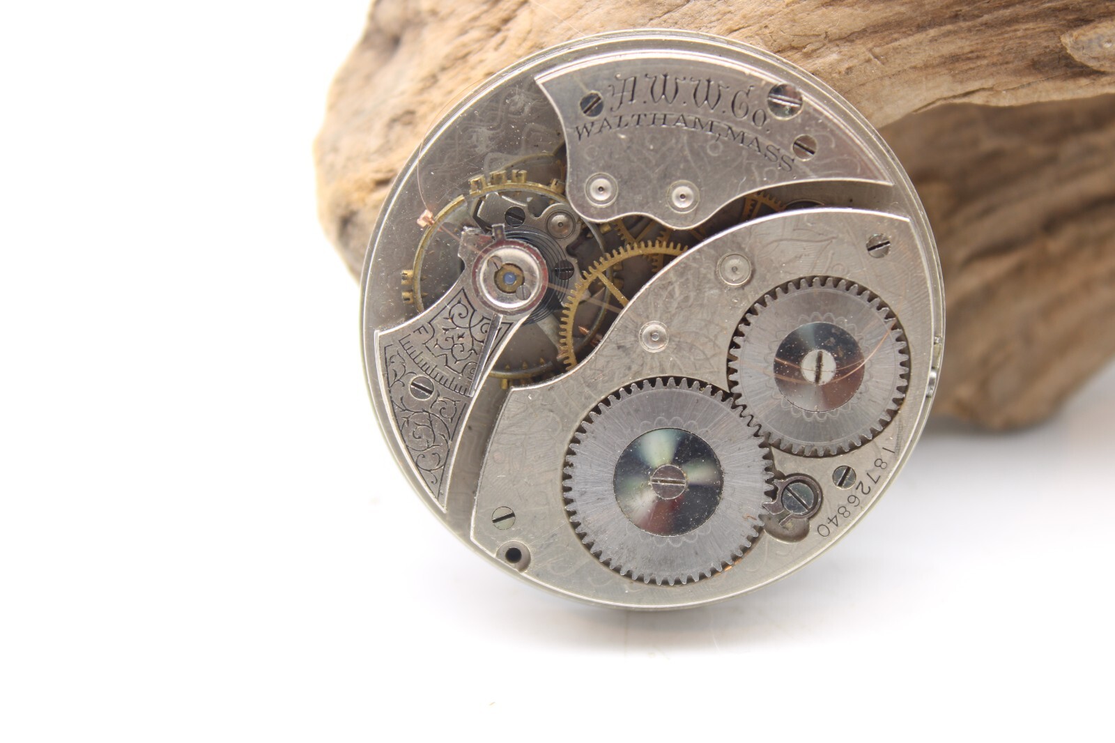 1912 WALTHAM POCKET WATCH MOVEMENT 18726840 GRADE 210 12s 7j (DI2)