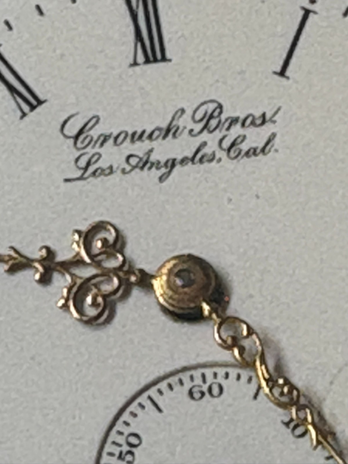 WALTHAM 0 SIZE POCKETWATCH PORCELAIN DIAL ” SEE AD “—-B-148