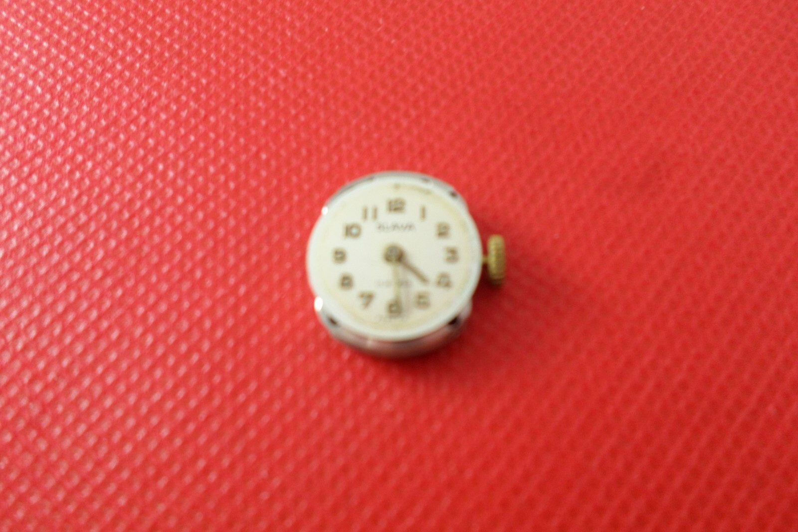 Slava 18mm Watch Movement c1940s, 9ct crown, VGC Fully Serviced 2024 (Ref:24/GS)