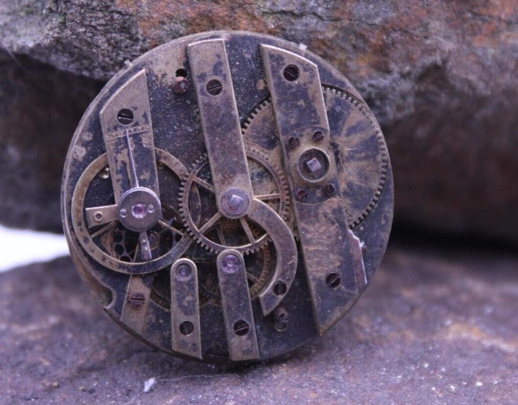THIN SWISS POCKET WATCH MOVEMENT 31.6mm #3792 KEYWIND 3.5mm THICK FOR REPAIR(A5)