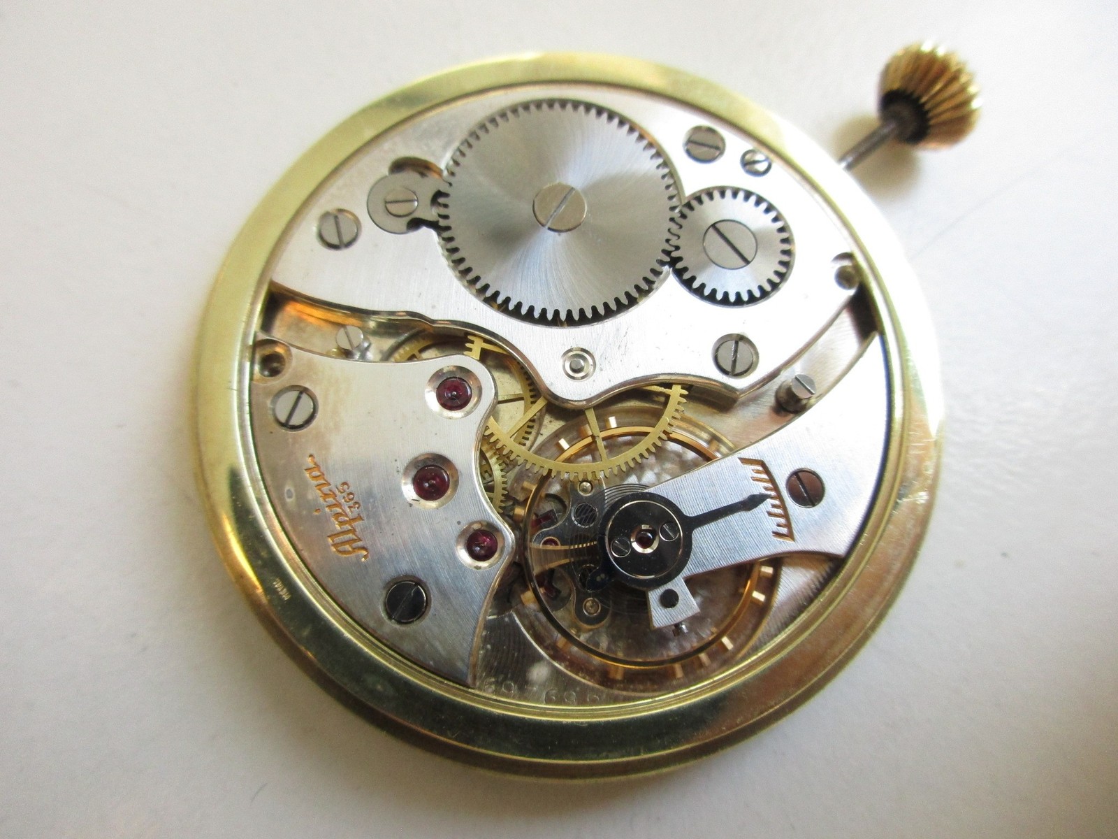 Alpina cal. 365 Swiss pocket watch movement & dial – running