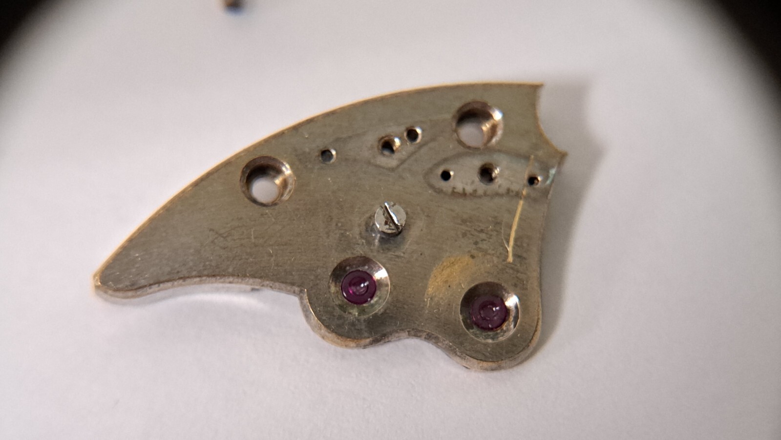 genuine Valjoux cal 24 bridge and 2 screws-Wakmann Breitling Military for repair