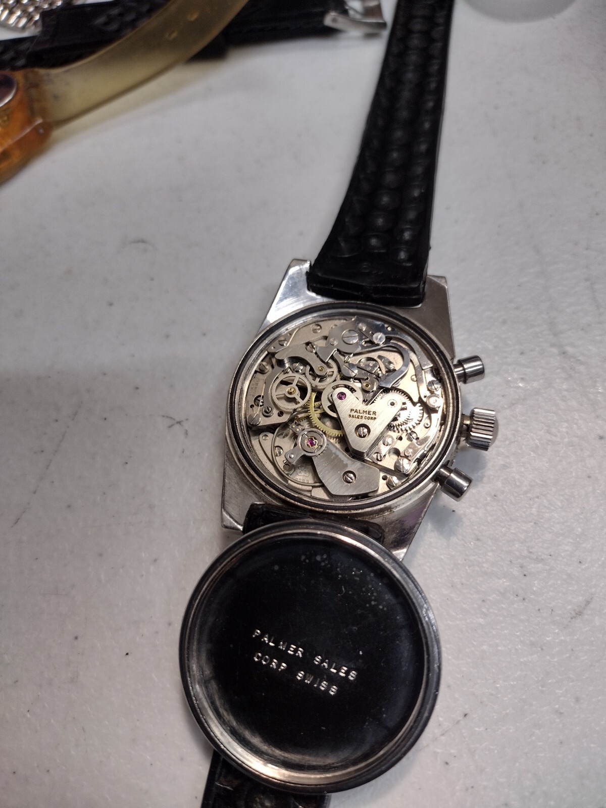 SOLAR VINTAGE 1960S SCREW DOWN CROWN DIVER CHRONOGRAPH VALJOUX 7733