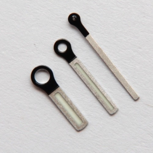 OEM GENUINE IKEPOD MANATEE WATCH HANDS DIAMOND DUST FINISH 0.90 x 1.50 x 0.25