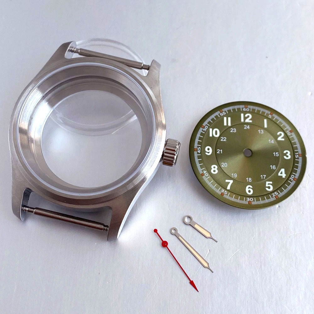Diver 36mm Pilot Watch Case 20ATM Sapphire Glass Fit NH35 NH36 Miyota 8215 PT