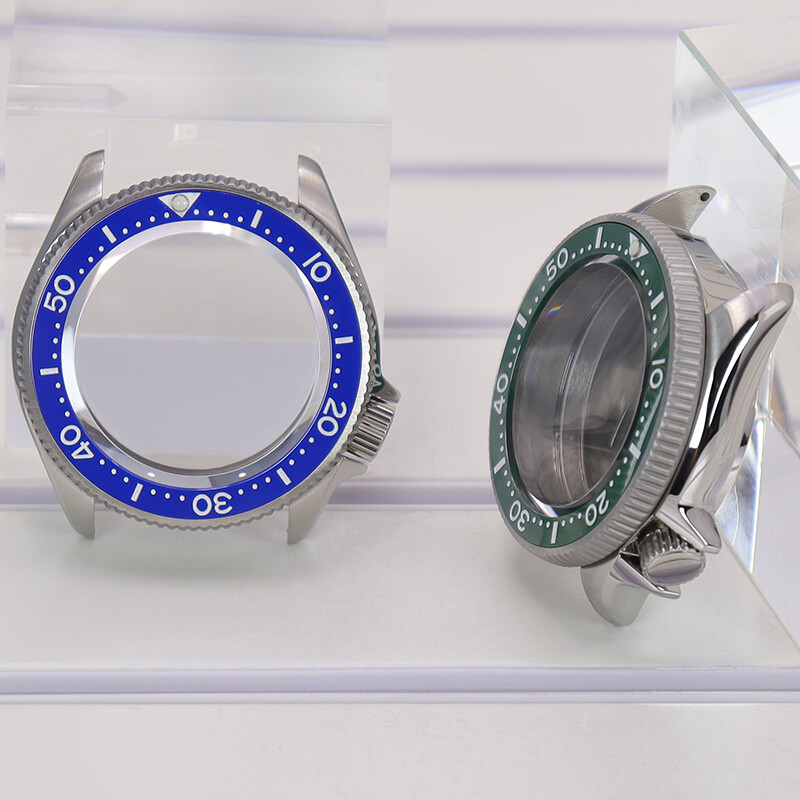 38mm sapphire glass Watch case parts Ceramic bezel For Seiko NH35 NH36 Movement