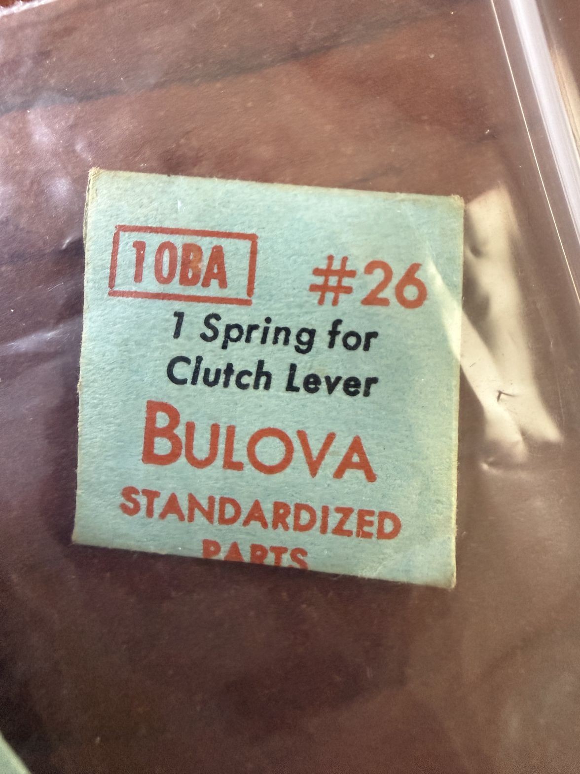 Bulova 10BA Spring For Clutch Lever #26 NOS Genuine Vintage Watch Part NEW