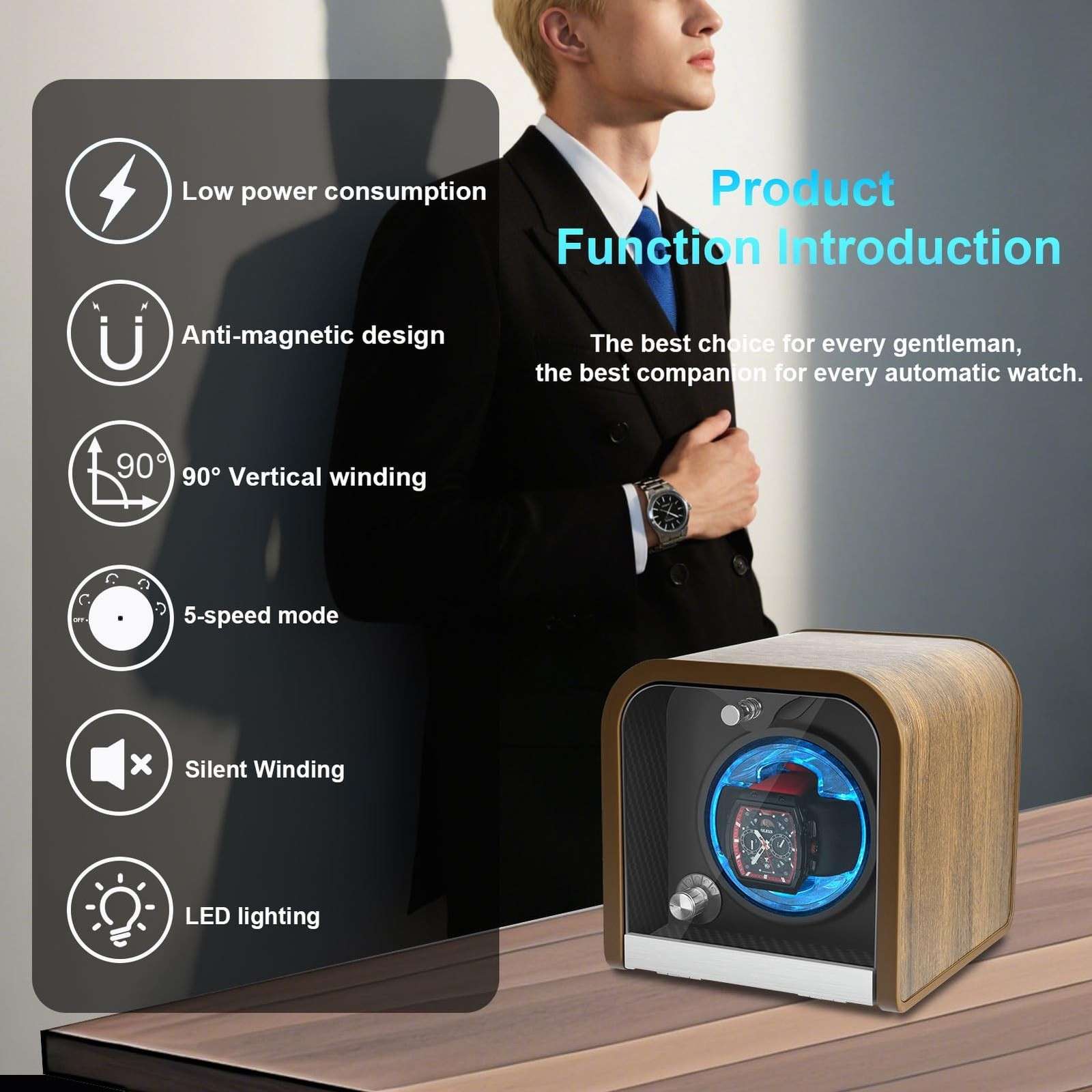 Watch Winder for Automatic Watches, Watch Winders 1/2/4/8 Slot for Rolex, Win…