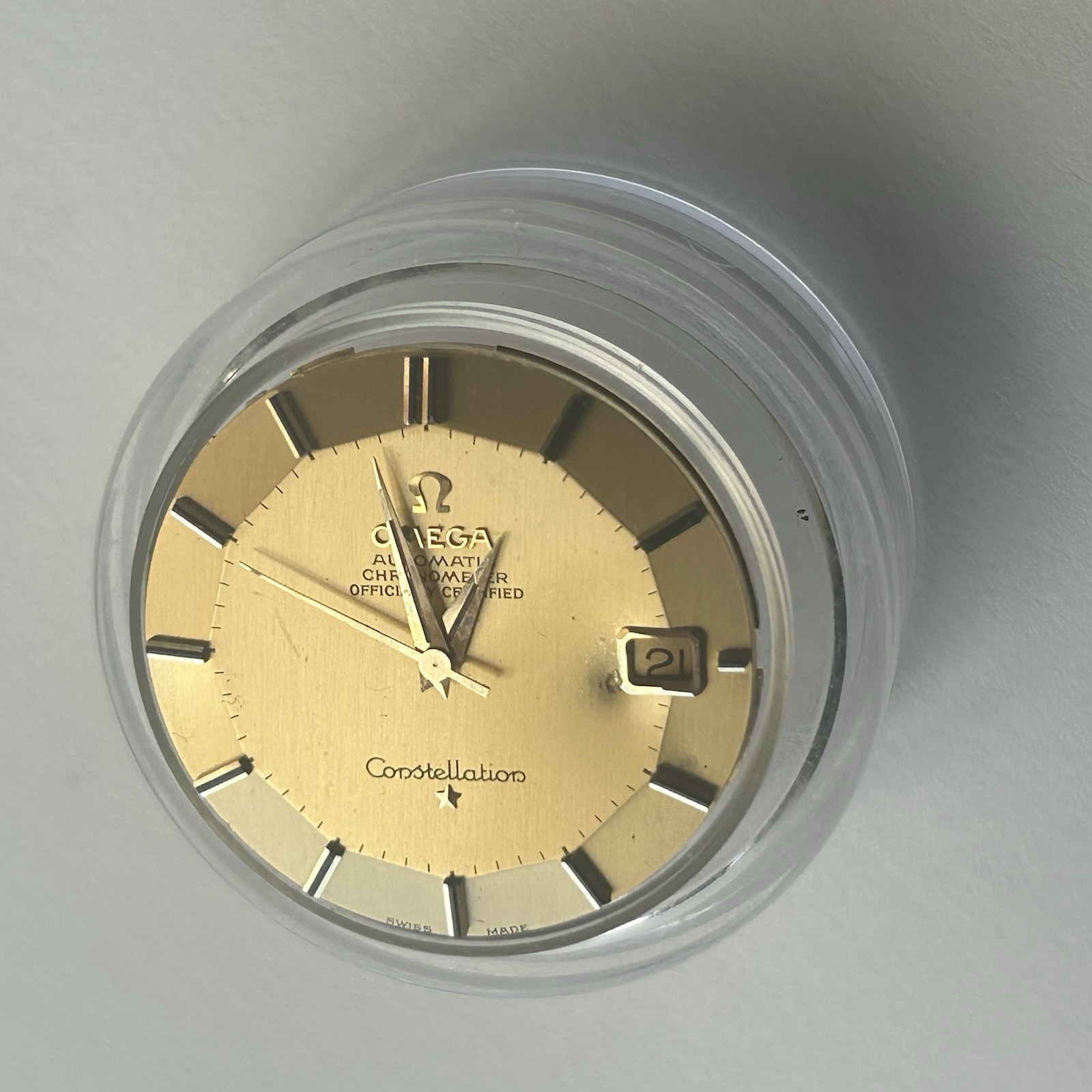 Omega 564 Movement 18K 750 Gold Constellation Pie Pan Dial