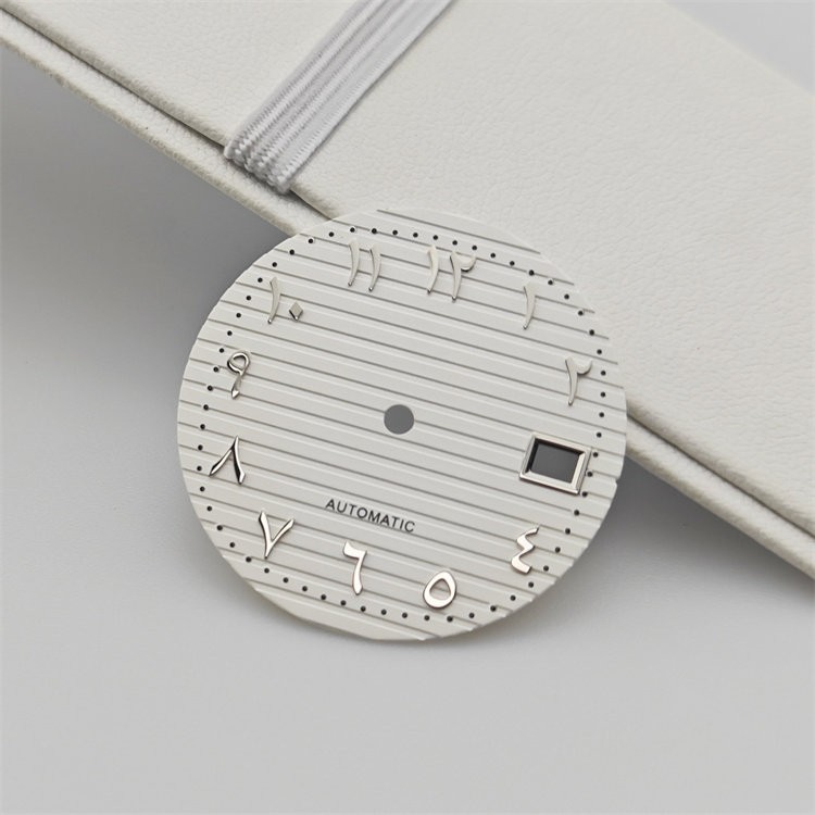 29.8mm Horizontal Grooved Dial Eastern Arabic Numerals Fit Auto Mod