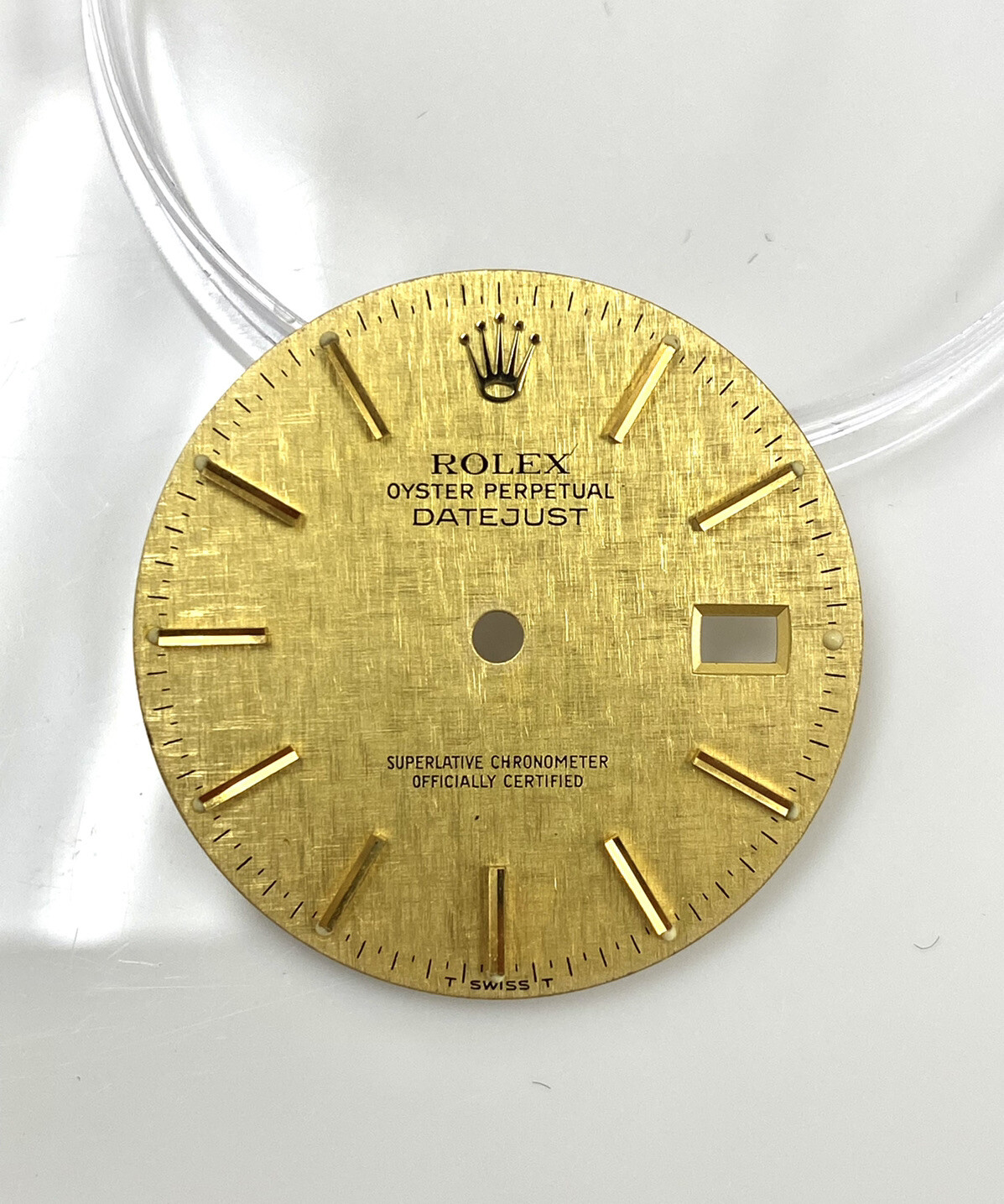 Genuine Rolex Datejust 36mm Champagne Gold Linen Oyster Dial 16013 16233 #22