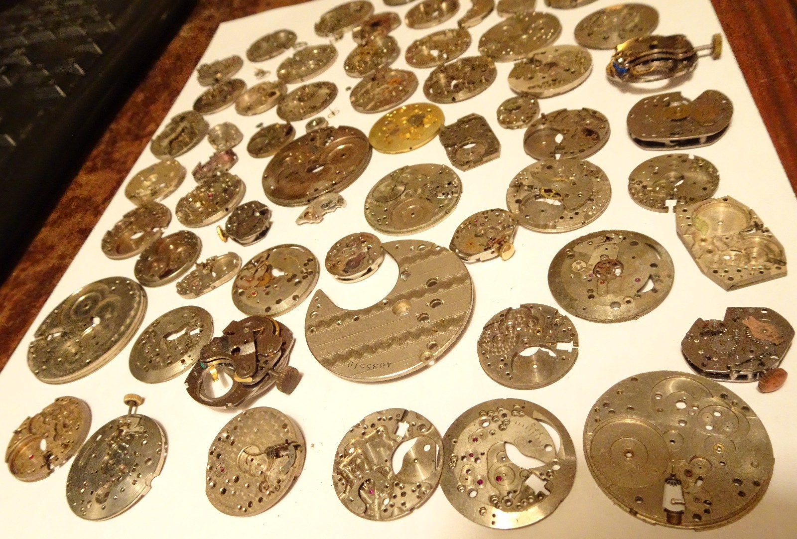 Antique Pocket Wrist Watch Movement Parts Lot Steampunk Jewelry Art Crafts