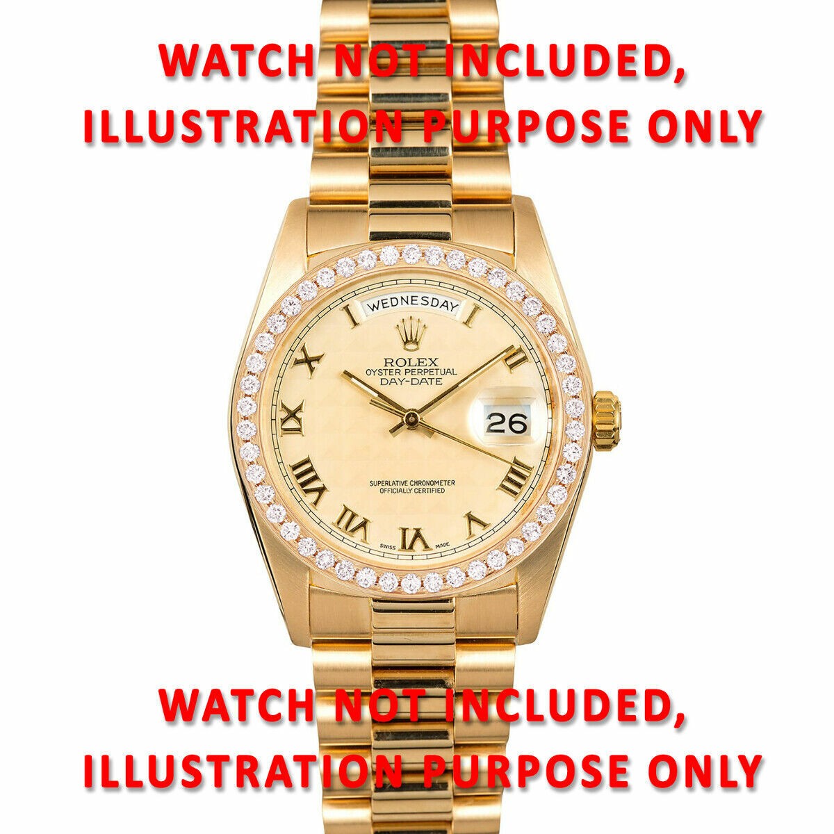 FACTORY STYLE NATURAL DIAMOND BEZEL ROLEX DATEJUST 36MM 16013 16018 16203 16233